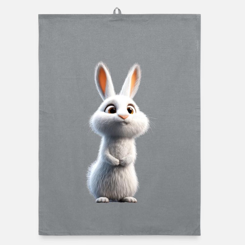 Mountain Rabbit Arctic Hare Albino Rabbit White Rabbit Organic dish towel