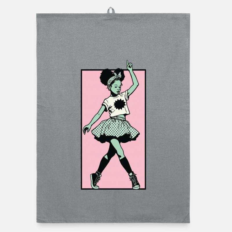Danseuse #7 - Torchon bio - bruyère