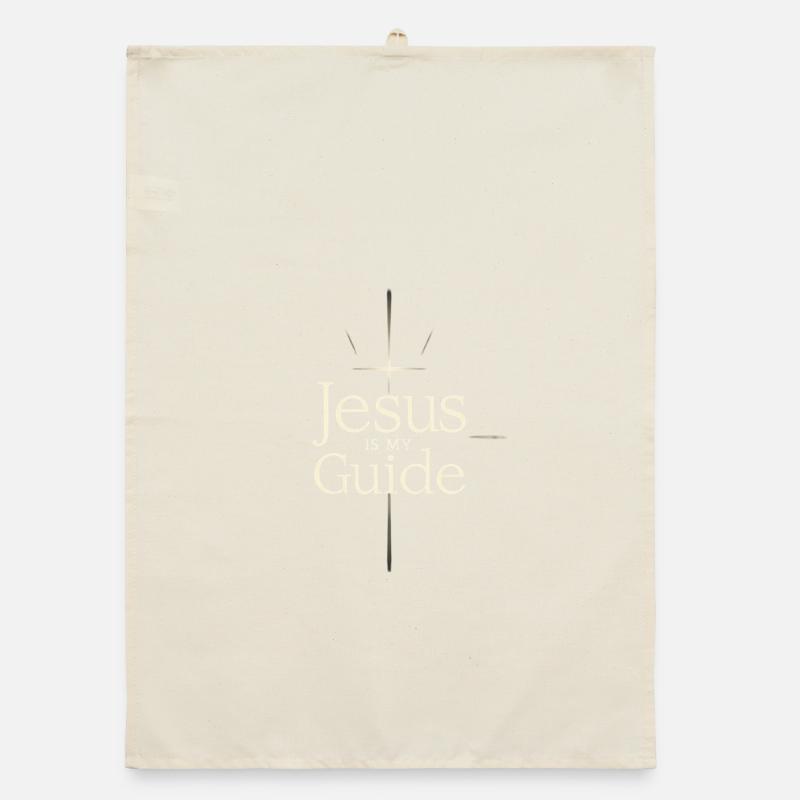 Jésus est mon guide Torchon bio