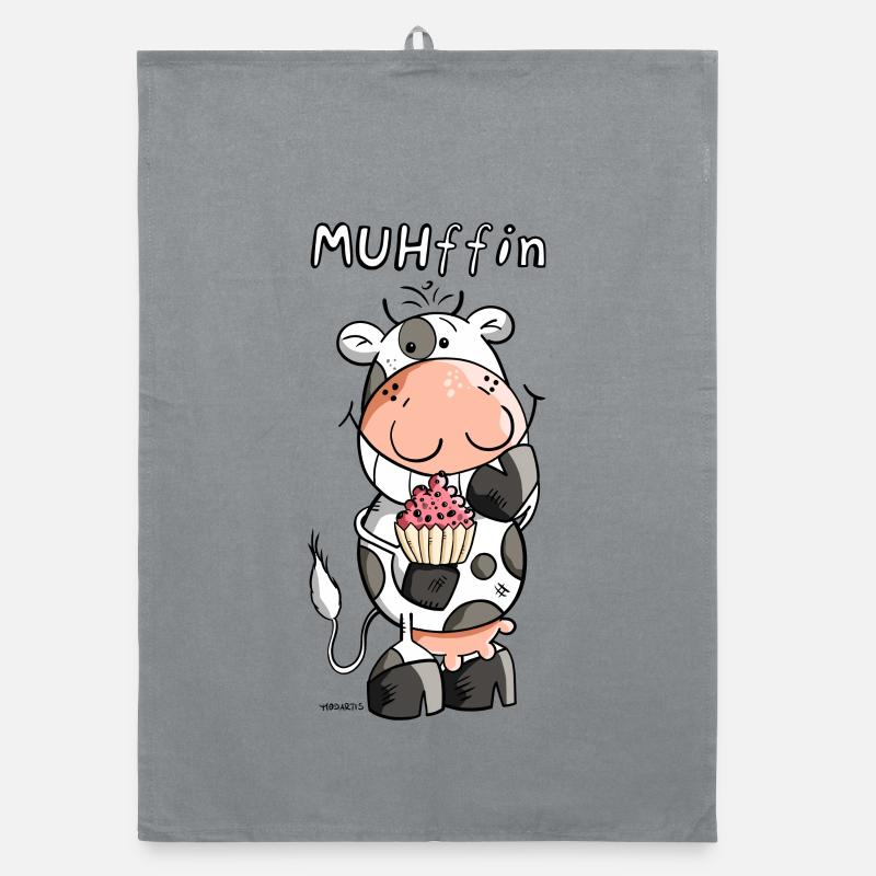 MUHffin - Organic Geschirrtuch - Grau