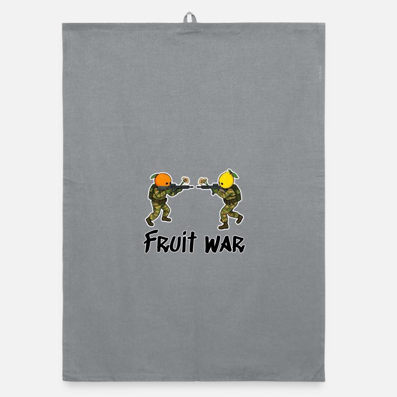 Fruit War Duell Der Früchte Organic Geschirrtuch