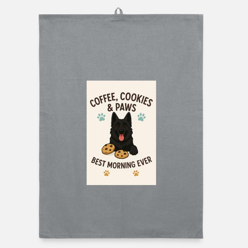 Café, biscuits et pattes Torchon bio