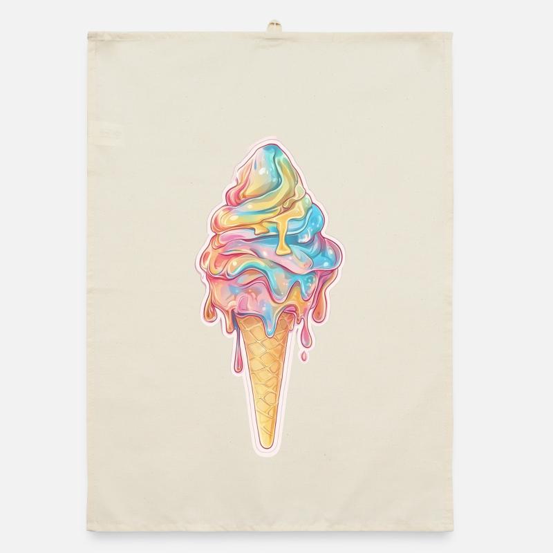 Eiscreme Eis Organic dish towel