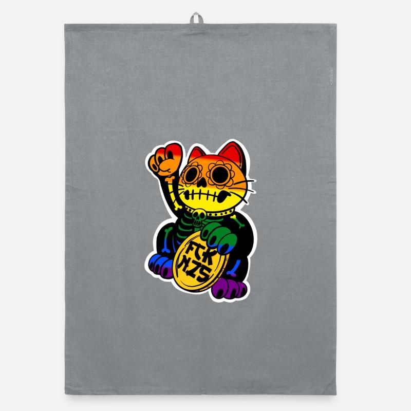 Neko Cavalera Pride Edition  - Organic Geschirrtuch - Grau