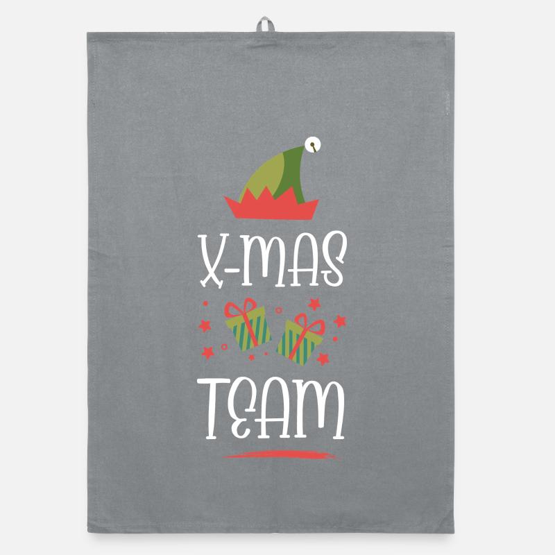 X-Mas Team Organic Geschirrtuch
