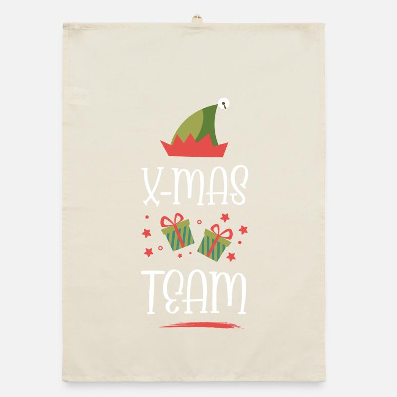 X-Mas Team Organic Geschirrtuch