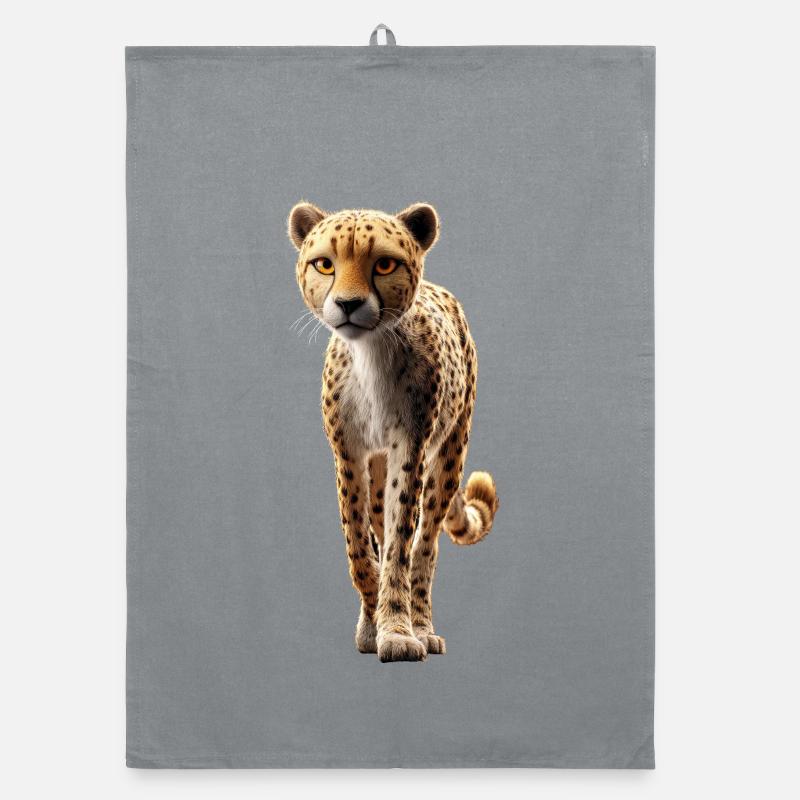 Guépard Guépard Gros chat Amoureux des chats Guépard Torchon bio