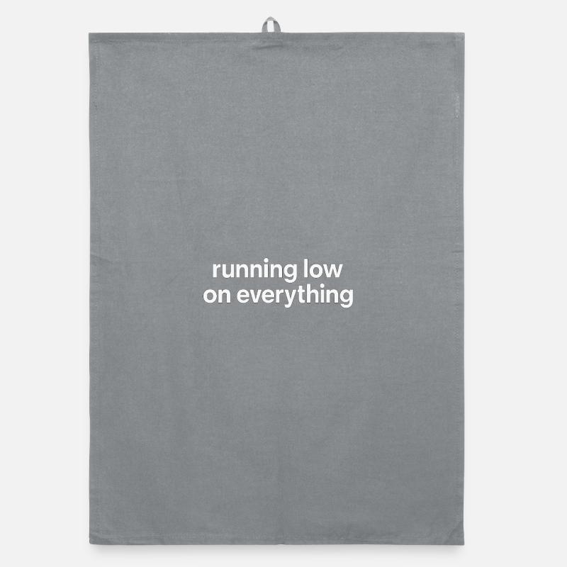 running low on everything Organic dish towel