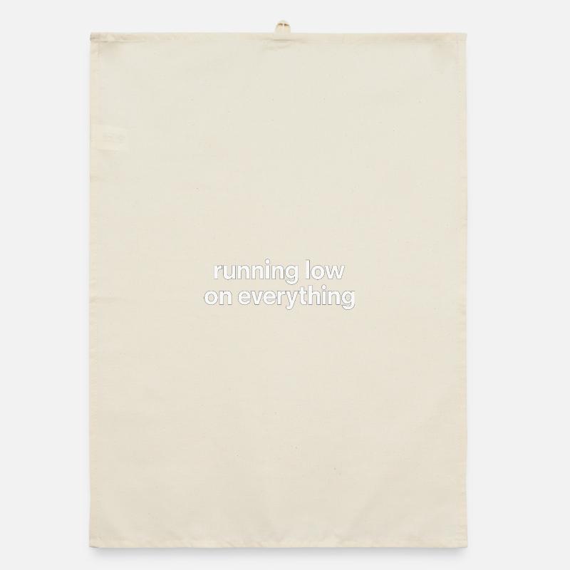 running low on everything Organic dish towel