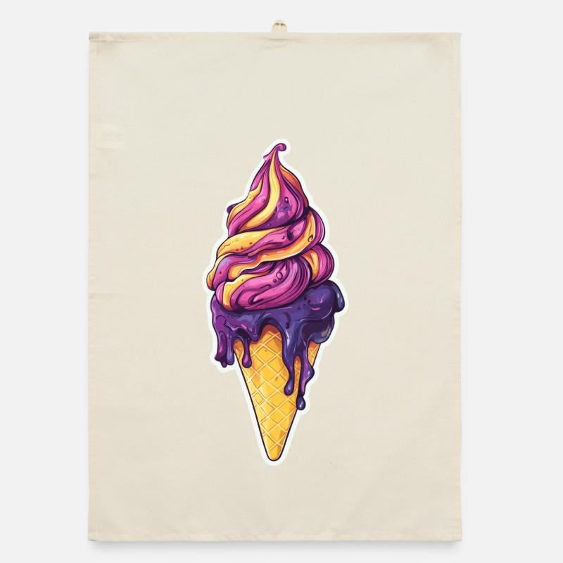 Crème glacée Crème glacée Torchon bio