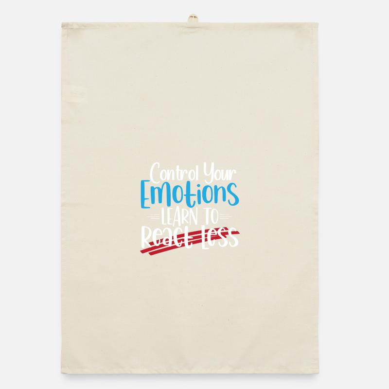 Control Emotions: Learn to React Less Organic dish towel