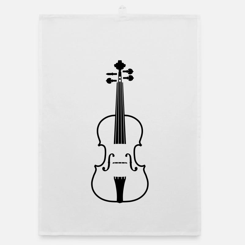 violin Organic dish towel