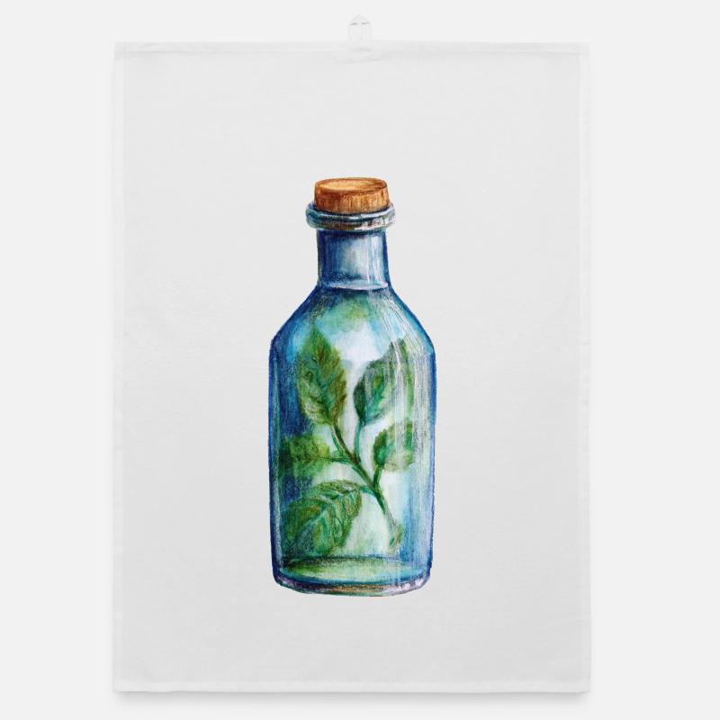 Conception magique de l’heure du cocktail de la sorcière des herbes Torchon bio