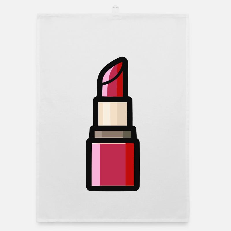 Lipstick Illustration Organic dish towel