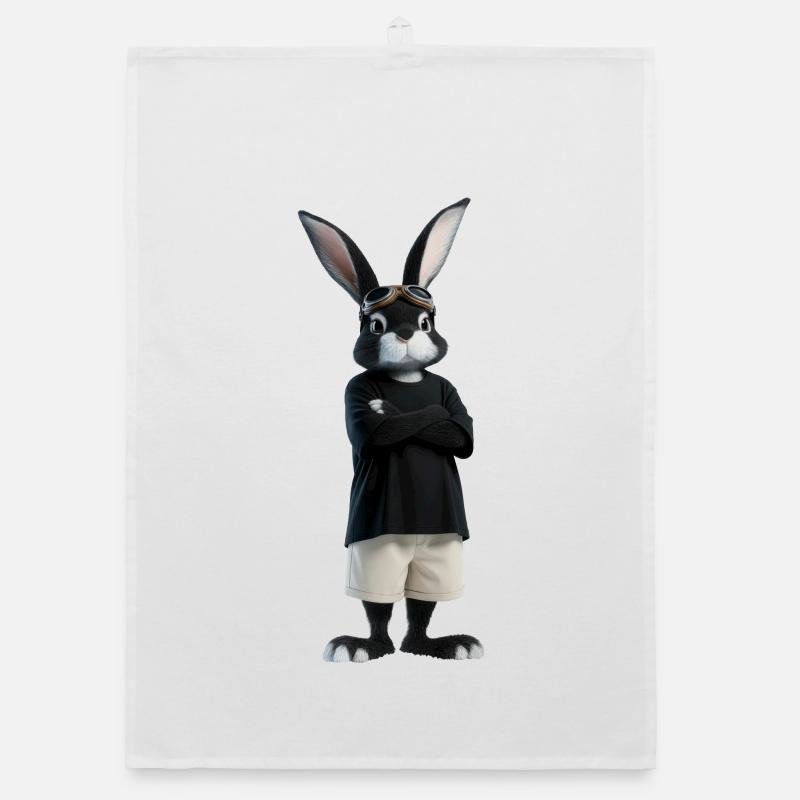 Bunny – Super Bunny, Bunny, Bunny, Easter Bunny Organic dish towel