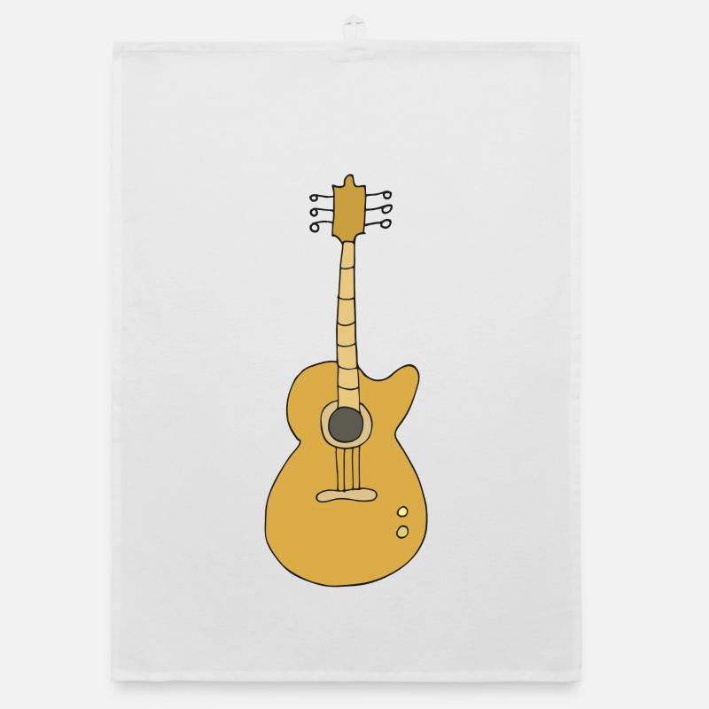 guitar Organic dish towel