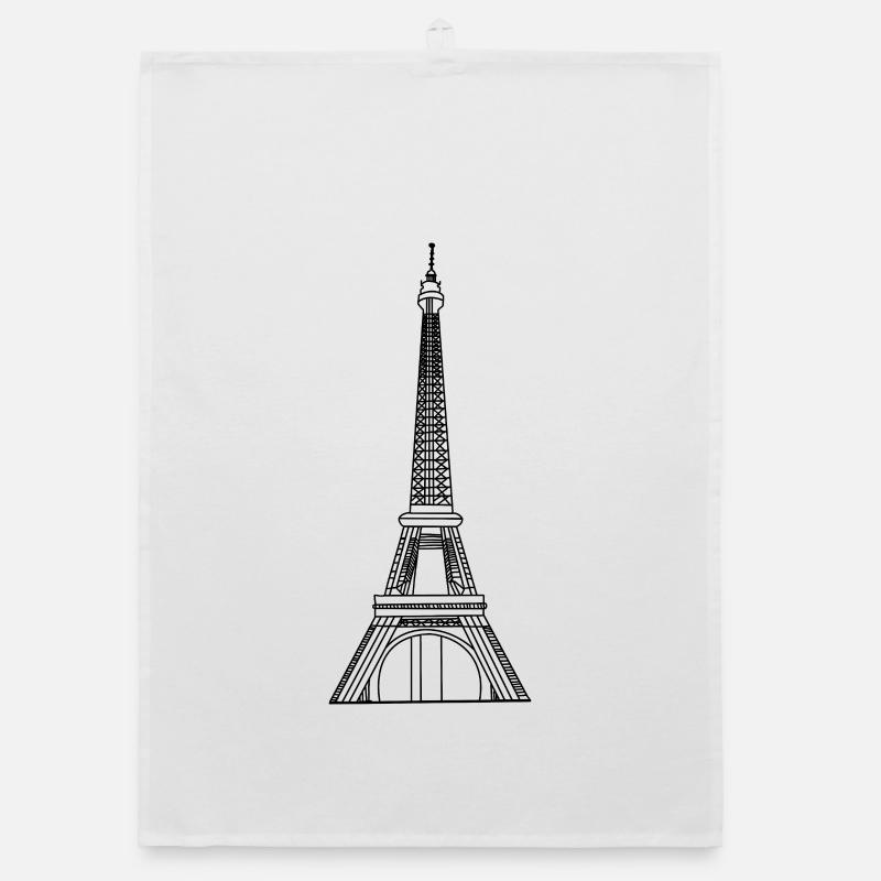 Eiffelturm Paris  Organic Geschirrtuch