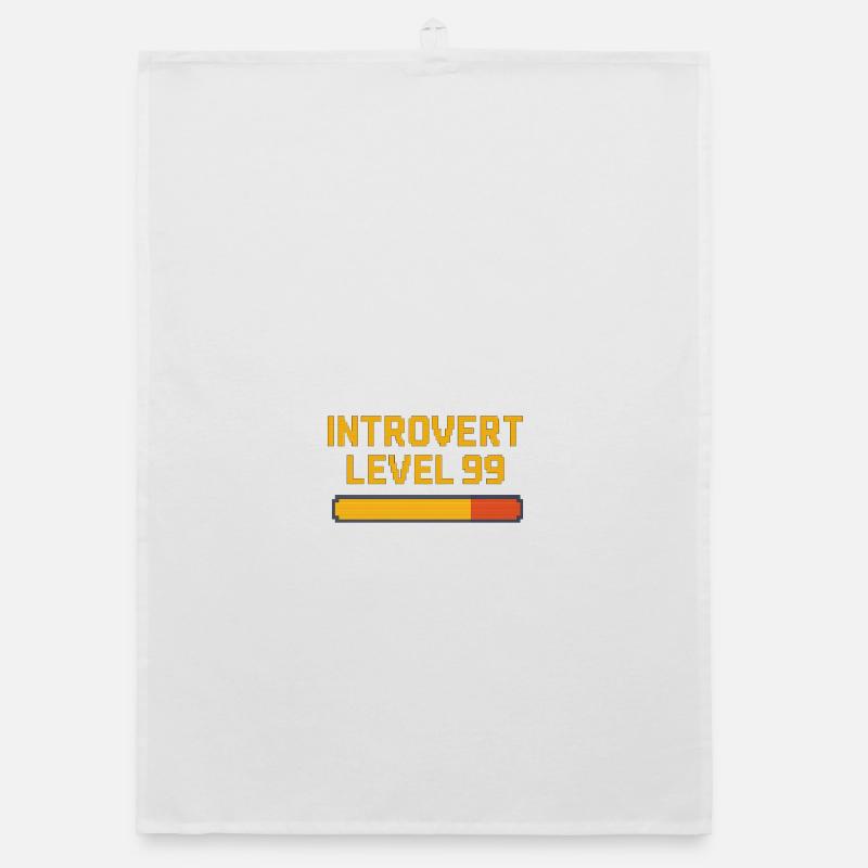 Introvert Level 99 Organic dish towel