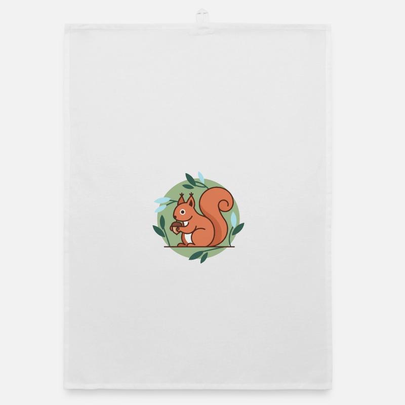 Squirrel Organic dish towel