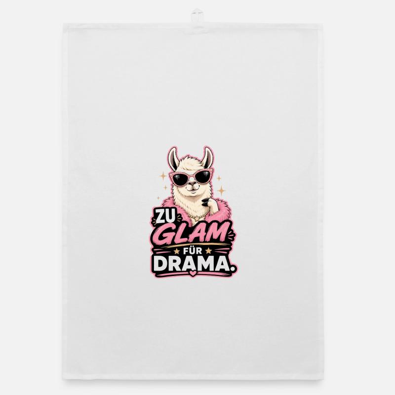 Too glam for drama Organic dish towel