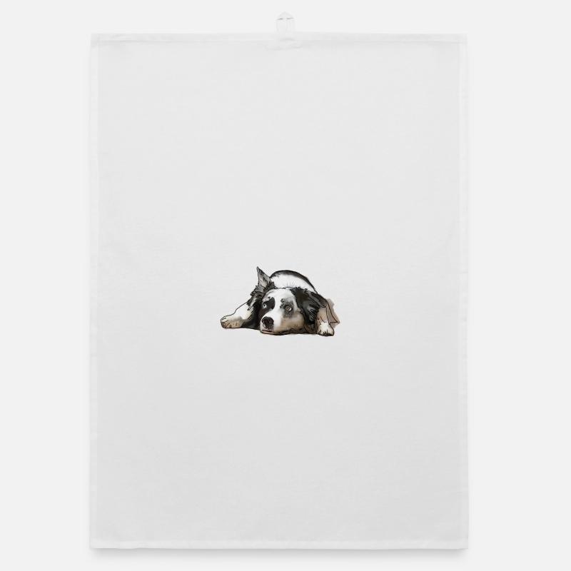 Australian Shepherd Organic dish towel