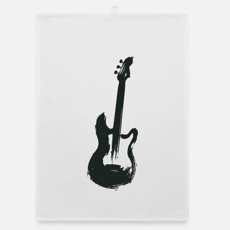 electric guitar Organic dish towel