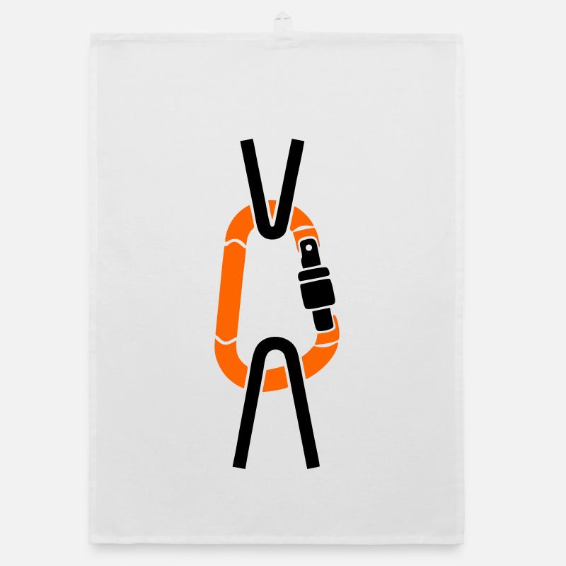 Carabiner Climbing Rope Arborist Alpinist Organic dish towel
