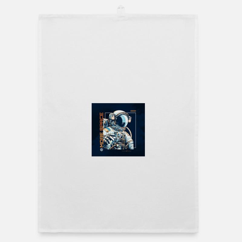 PLUS D’ESPACE - Torchon bio - blanc