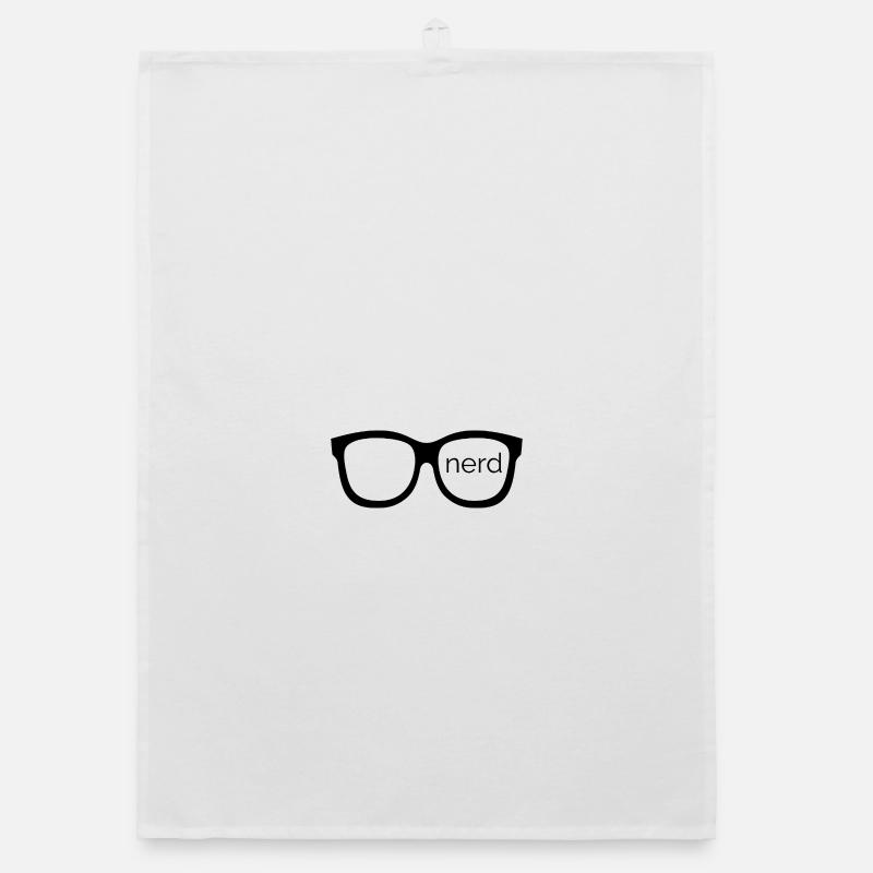 Nerd - Gestalten mit Nerd-Brille! Organic Geschirrtuch