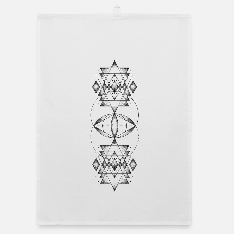 Sacred geometry Organic dish towel
