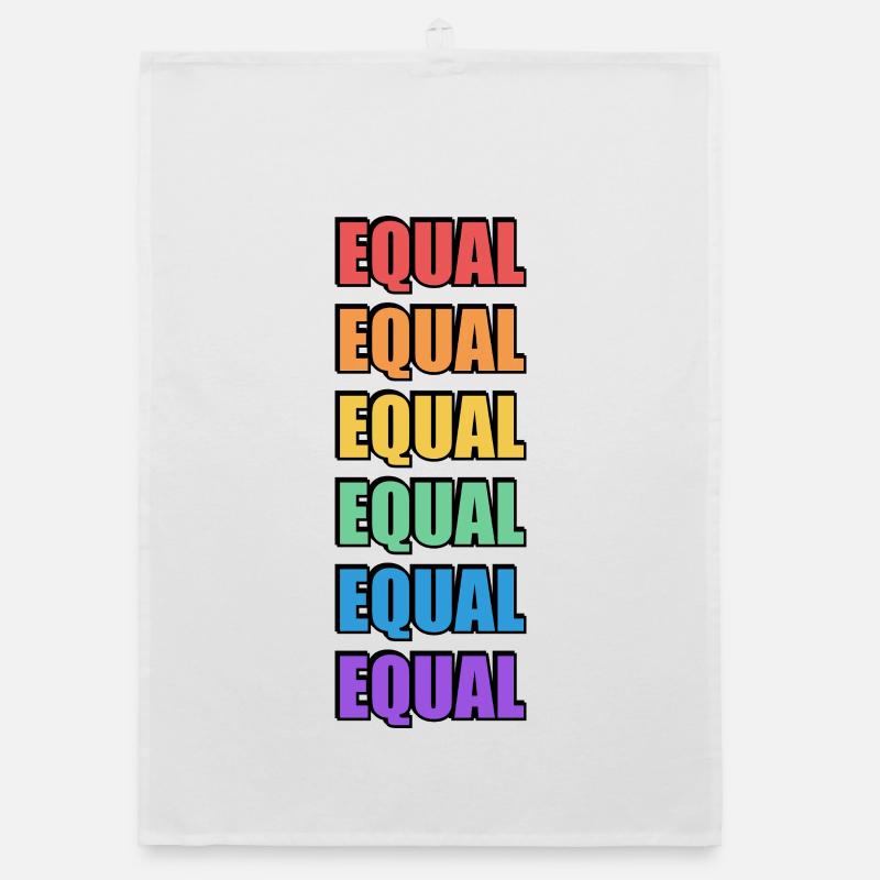 Rainbow Equal  Organic dish towel