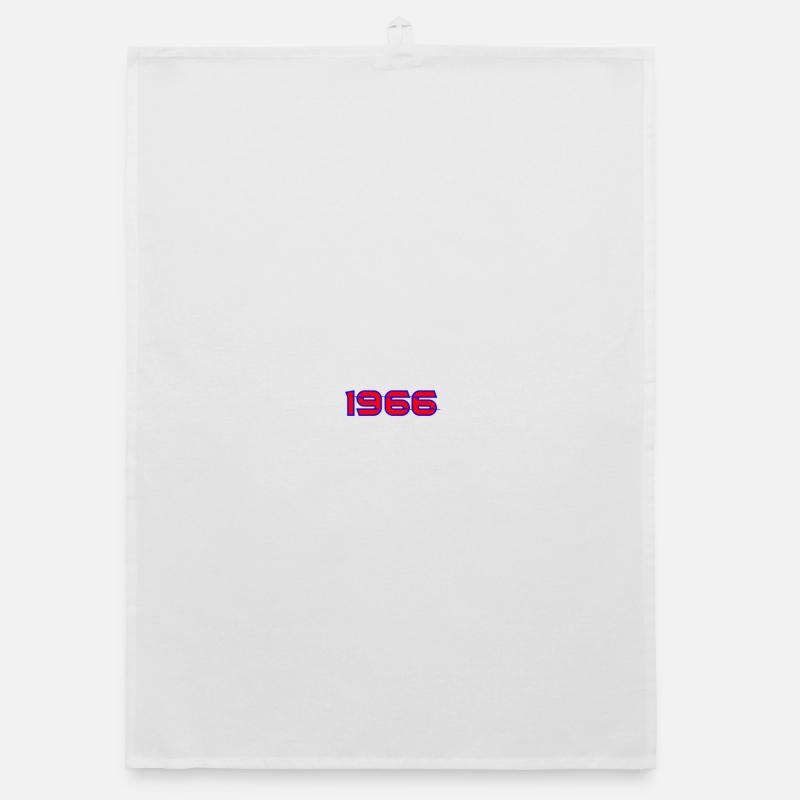 1966 Retro Neon Typography Organic dish towel