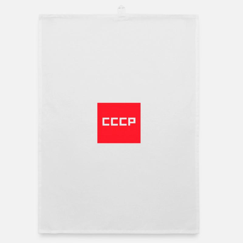 CCCP USSR Soviet Union Retro Red Square Emblem Organic dish towel