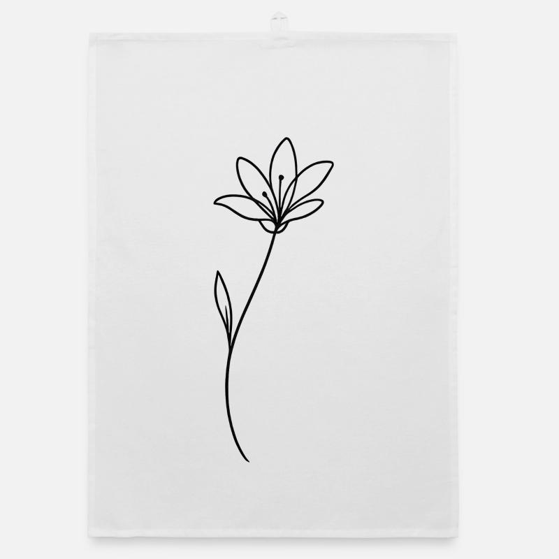 Gamme botanique Fleur Minimale Torchon bio