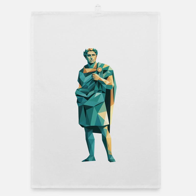 Caesar - Cool History Logo Organic dish towel