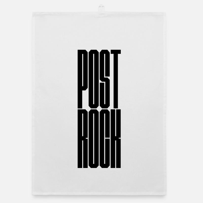 Post Rock bold typography logo Organic dish towel