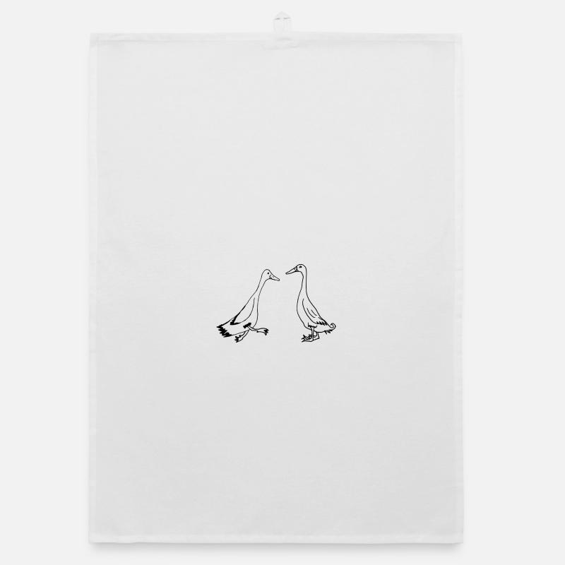 Runner ducks, runner ducks funny ducks Organic dish towel