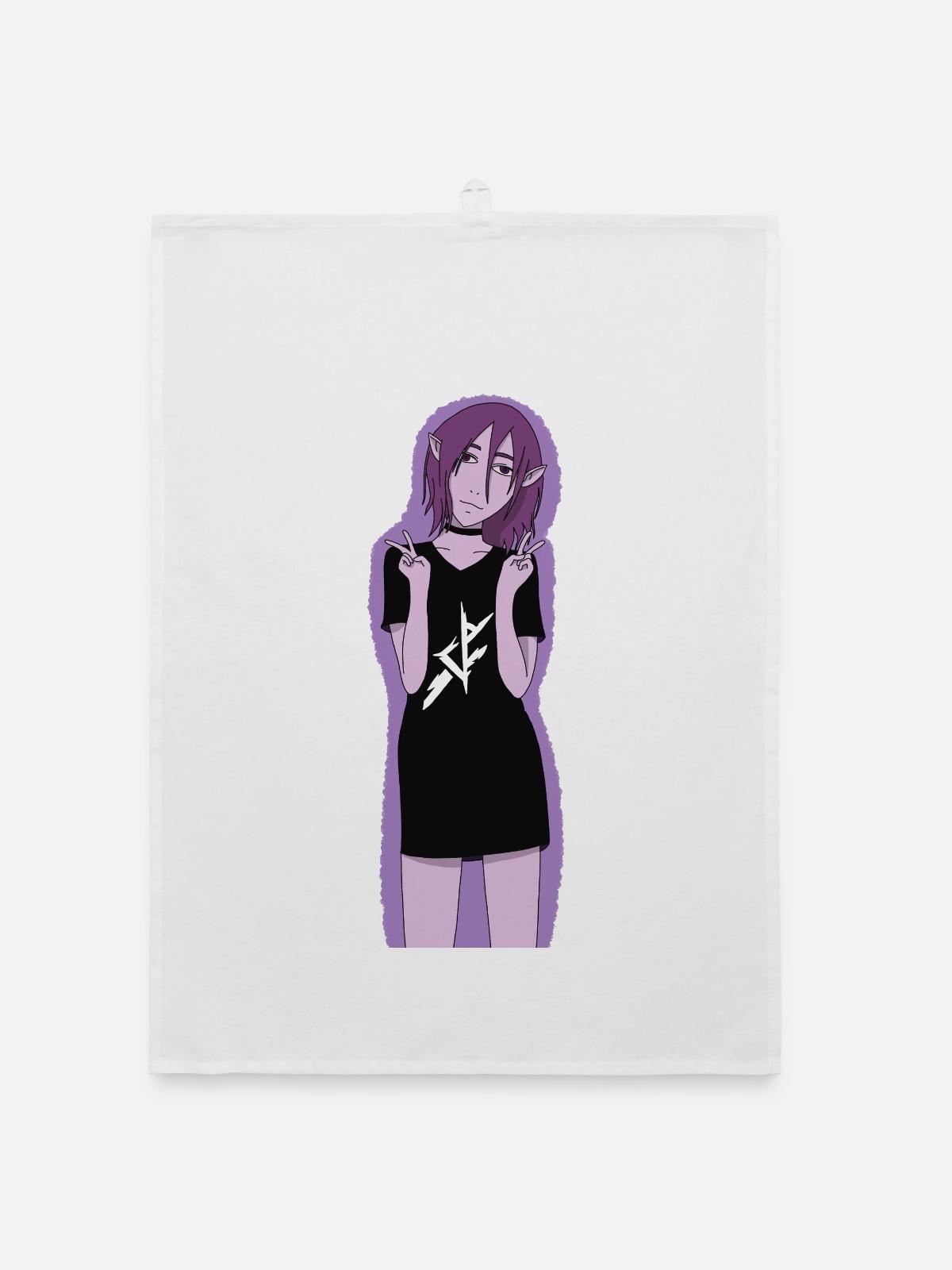 Blitz-Sigil Elf Tee - Organic Geschirrtuch - Weiß - Vorne