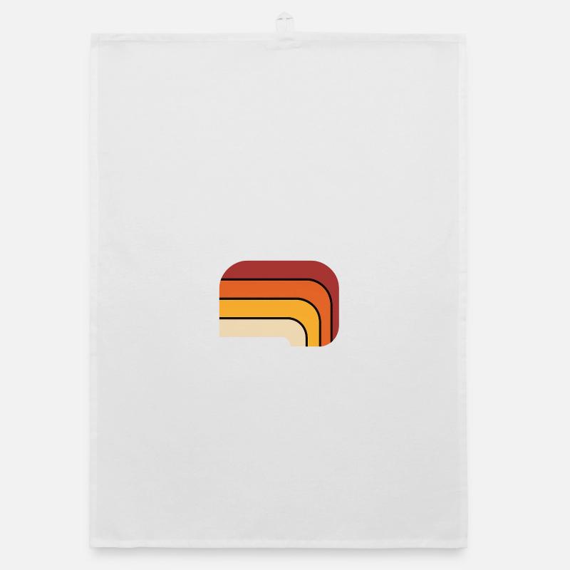 Retro gradient design Organic dish towel