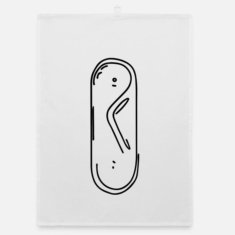 Snowboard Organic Geschirrtuch