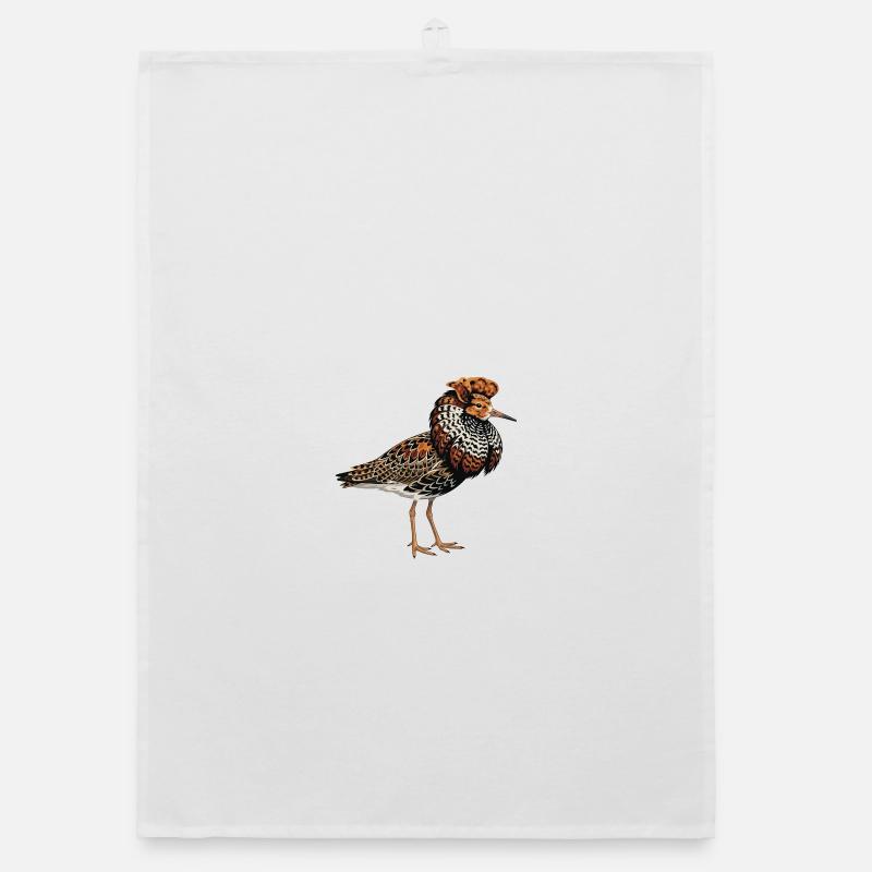 Kampflaeufer Calidris pugnax Organic Geschirrtuch