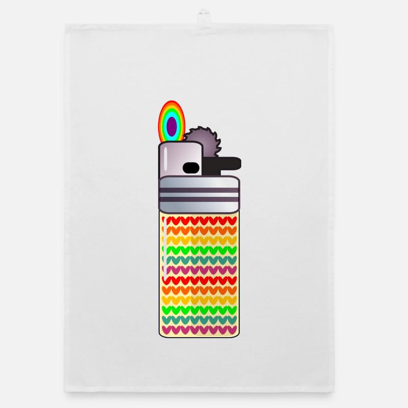 RAINBOW - LIGHTER SMOKING Organic dish towel