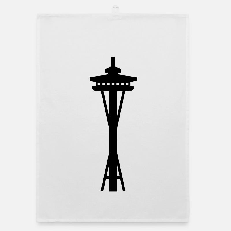 Space needle Organic dish towel
