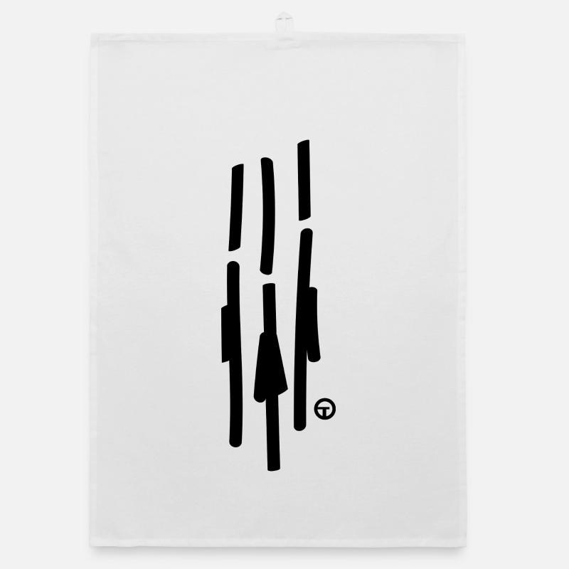 3 people - Torchon bio - blanc