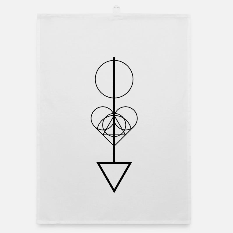Geometrischer Pfeil Organic Geschirrtuch