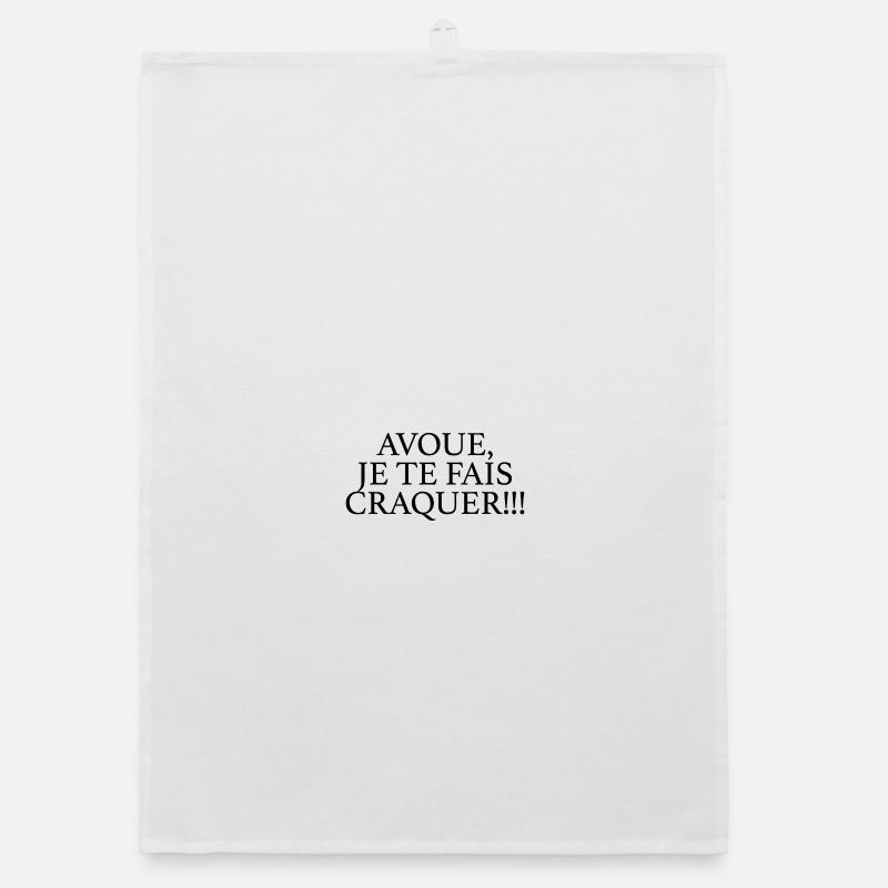 I MAKE YOU FALL IN LOVE Organic dish towel