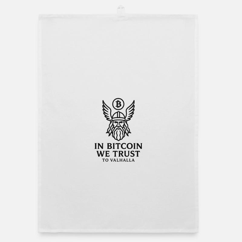 Bitcoin Valhalla Organic dish towel