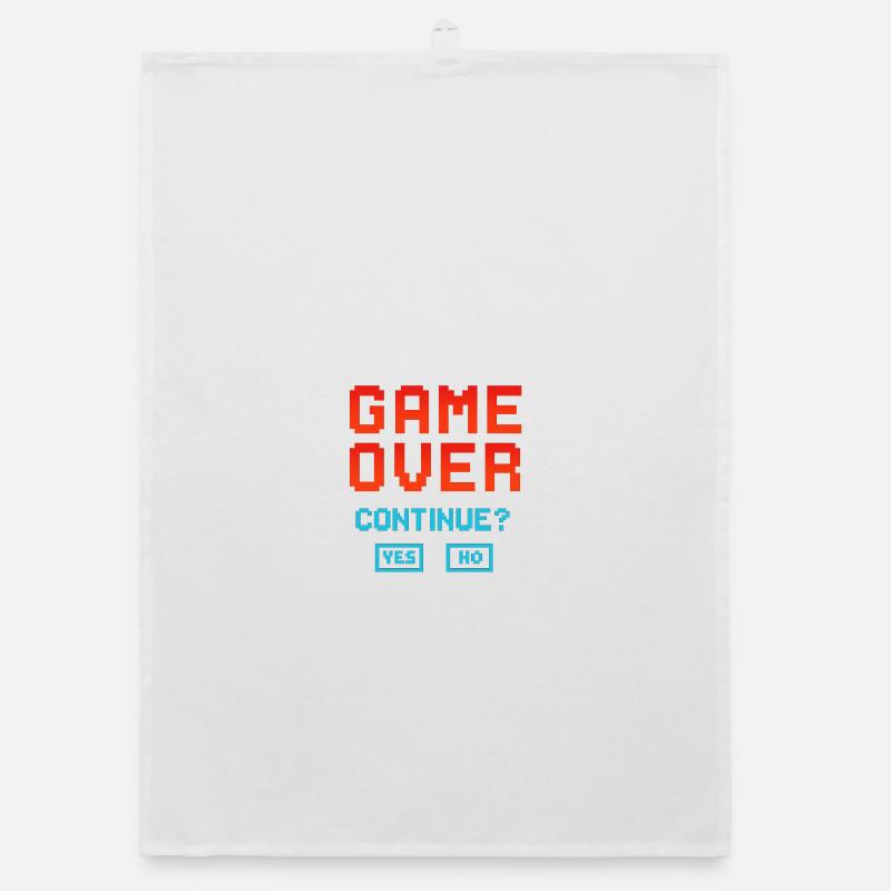Game Over, Continue? Organic dish towel