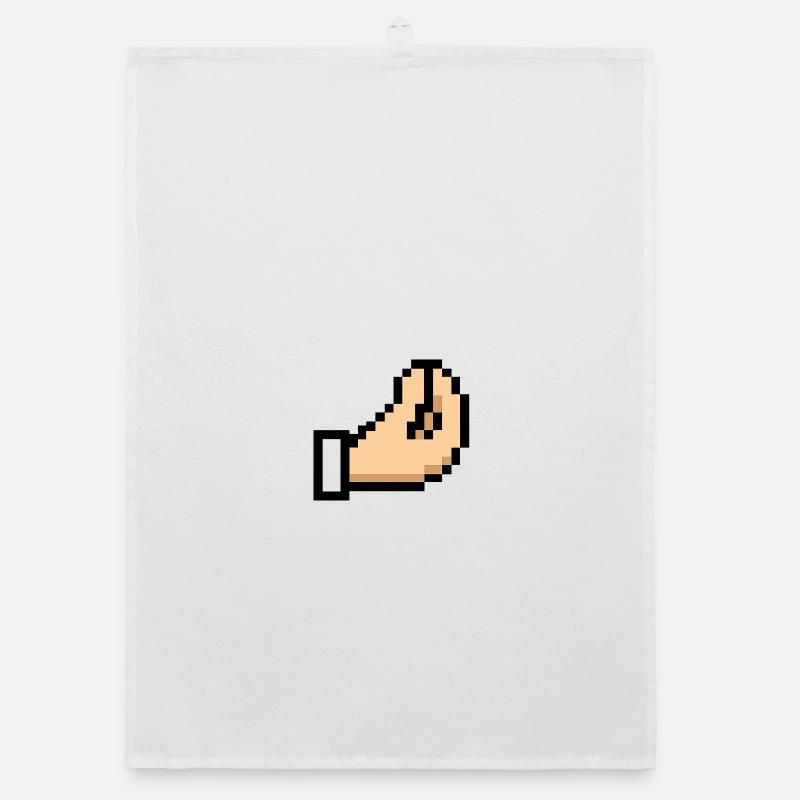 Pixel Hand Cursor Design Italia Organic dish towel