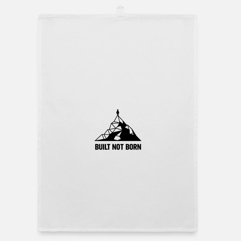 Construit Not Born Peak - Torchon bio - blanc